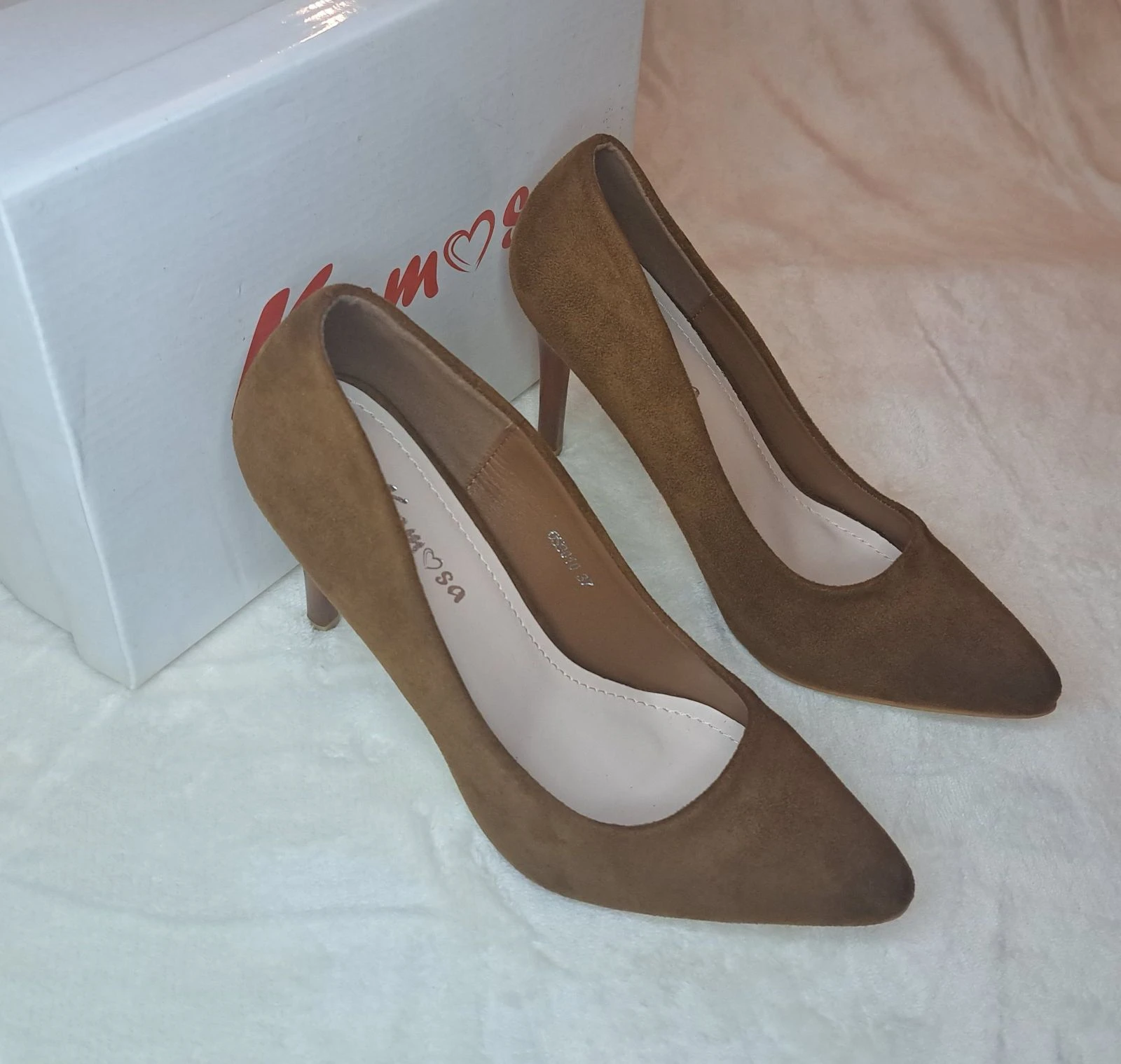 Camel Suede Stiletto • EU 37 • Moeiteloze Chic – photo 3